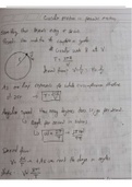 Circular motion concerning angular frecuency and period