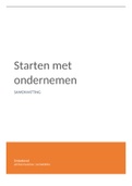 Samenvatting  Starten met ondernemen 15/20