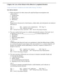 Chapter 46: Care of the Patient with a Blood or Lymphatic Disorder Cooper and Gosnell: Foundations and Adult Health Nursing, 7th Edition. VERIFIED