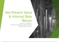 Net Present Value Week 4 assignment 