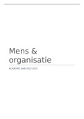 samenvatting mens en organisatie