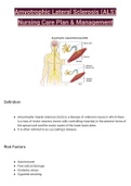 Amyotrophic Lateral Sclerosis (ALS) Nursing Care Plan & Management