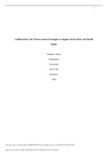 NR 535 Week 7 Discussion: Collaboration Cafe: Person-centered Strategies to Support Social Justice & Health Equity(GRADED A)