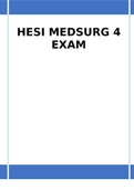 HESI MEDSURG 4 EXAM