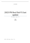 2023 PN Hesi Exit V1 last update A school-age client