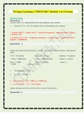 Portage Learning / CHEM 104 / Module 1 to 6 Exams