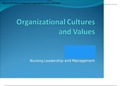 NRS 451VN Topic 4 Organizational Culture & Value Presentation