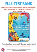 Test Bank for Varcarolis' Foundations of Psychiatric Mental Health Nursing A Clinical 9th Edition By Margaret Halter Chapter 1-36 Complete Guide A+