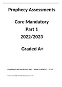  Prophecy Core Mandatory Part 1, 2 & 3 (2023/2024) | Graded A  | Complete Solution Package