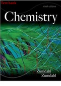 TEST BANK FOR CHEMISTRY 9TH EDITION by Steven S. Zumdahl, Susan A. Zumdahl