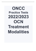  ONCC Practice Tests 2022-2023 (OCN - Treatment Modalities).