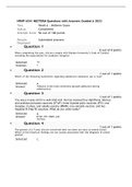 NRNP 6541 Week 6 MIDTERM Questions with Answers Graded A 2023