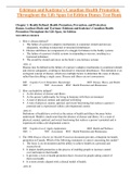 Complete Test Bank Edelman and Kudzma’s Canadian Health Promotion Throughout the Life Span 1st Edition Dames Questions & Answers with rationales (Chapter 1-25)