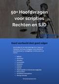 50+ Hoofdvragen voor scriptie Rechten en SJD