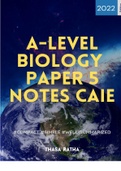 A-Level Biology Paper 5 Notes CAIE