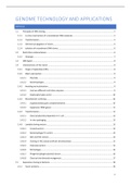 Summary Genome Technology and Applications