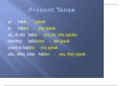 Spanish Ch. 6 Present Tense and Preterit Tense