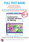 Test Bank For deWit's Fundamental Concepts and Skills for Nursing 6th Edition By Patricia Williams 9780323694766 Chapter 1-41 Complete Guide .