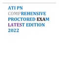 ATI PN  COMPREHENSIVE  PROCTORED EXAM  LATEST EDITION  2022