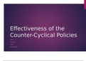 ECO 561 Week 5 Individual Assignment, Effectiveness of the Counter Cyclical Policies