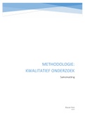 Samenvatting Methodologie: kwalitatief onderzoek