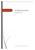 Samenvatting strafprocesrecht 2021-2022