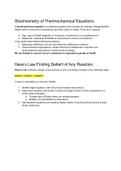 Stoichiometry of Thermochemical equations