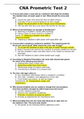 CNA Prometric Test 2 50 Questions and Answers (Latest 2022)- Study Guide