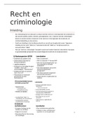 Samenvatting recht en criminologie 