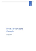 Psychodynamische Therapie 2022 VUB Samenvatting 