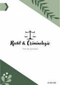 Samenvatting: recht en criminologie: module 1 basisbeginselen strafprocesrecht 2022-2023 VUB