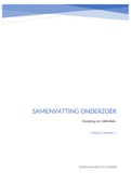 Onderzoek samenvatting, leerjaar 2 periode 2, Voeding en diëtetiek. 