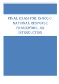 NATIONAL RESPONSE FRAMEWORK