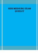 HESI MEDSURG EXAM QUIZLET 