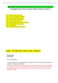 BIO 202L LAB Worksheets PACKAGE (LAB 10- LAB 18)  Compiled | best Exam Guide/ Study Guide to Score A