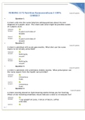 NURSING 1172 Nutrition Rasmussen Exam 3  graded A+