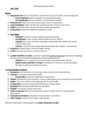 ANT 1415 Understanding Culture Final Study Guide