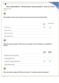 WGU C215 PRE-ASSESSMENT: OPERATIONS MANAGEMENT (VDC2) PVDC