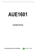 AUE1601 EXAM PACK 2023