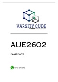 AUE2602 EXAM PACK 2023