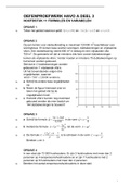 HAVO Wiskunde A oefentoets - Hoofdstuk 11: FORMULES EN VARIABELEN