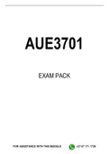 AUE3701 EXAM PACK 2023