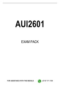 AUI2601 EXAM PACK 2023