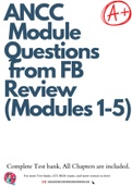 ANCC Module Questions from FB Review (Modules 1-5)