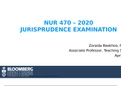 NUR 470 – 2020 JURISPRUDENCE EXAMINATION 