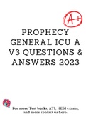 Prophecy medical surgical-telemetry exam Grade A+ 2023-Medical-Surgical RN A Prophecy Relias Exam 2023 latest update & Prophecy health medical surgical RN A with complete solution 2023