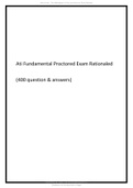 Ati Fundamental Proctored Exam Rationaled 2023 (400 question & answers)