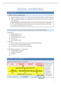 Samenvatting  Digital Marketing (MKM26a)