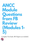 ANCC Module Questions from FB Review (Modules 1-5)