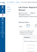 PORTAGE LEARNING A&P 2, BIOD 152 Lab 4 Exam Course BIO 152 A&P II Institution Portage Learning Lab 4 Exam- Requires Respondus LockDown Browser Due No due date Points 40 Ques!ons 13 Time Limit 60 Minutes Requires Respondus LockDown Browser A!empt History A